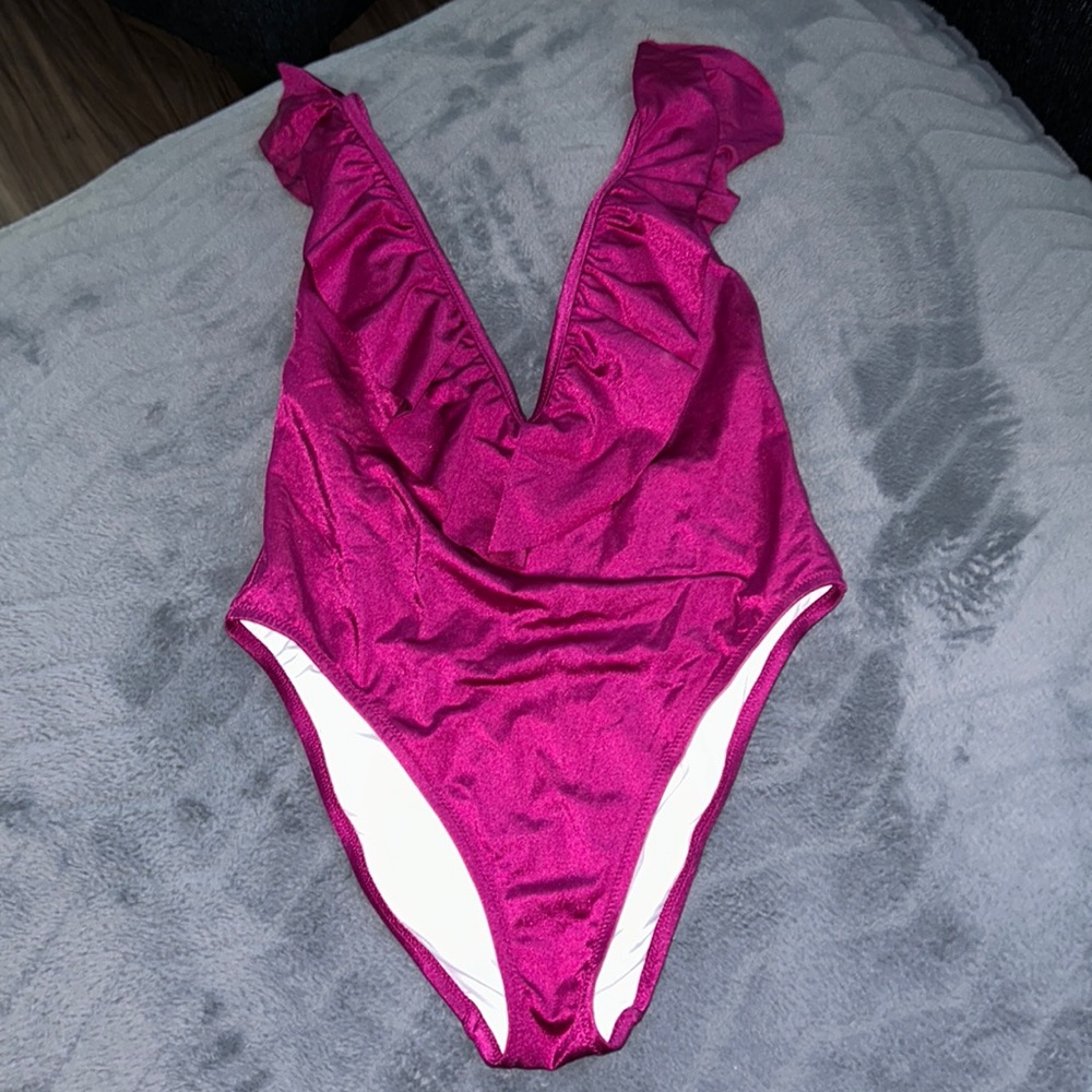 Victorias Secret PINK Plunging V-Neck Bathing Suit